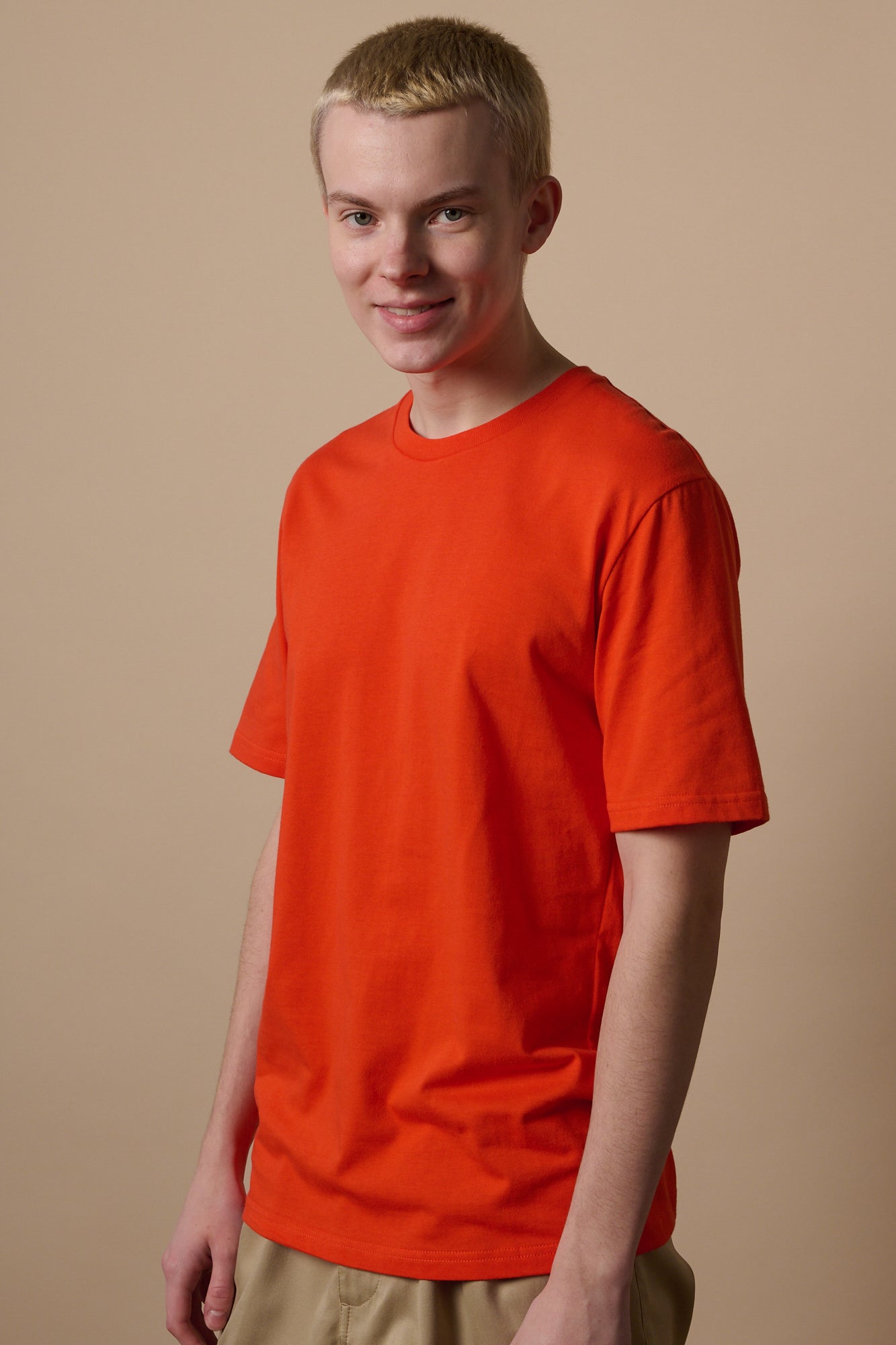Men's Short Sleeve T Shirt - Flame Red