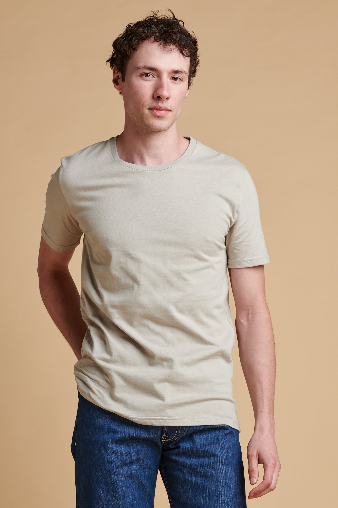 Men's Short Sleeve T Shirt - Stone