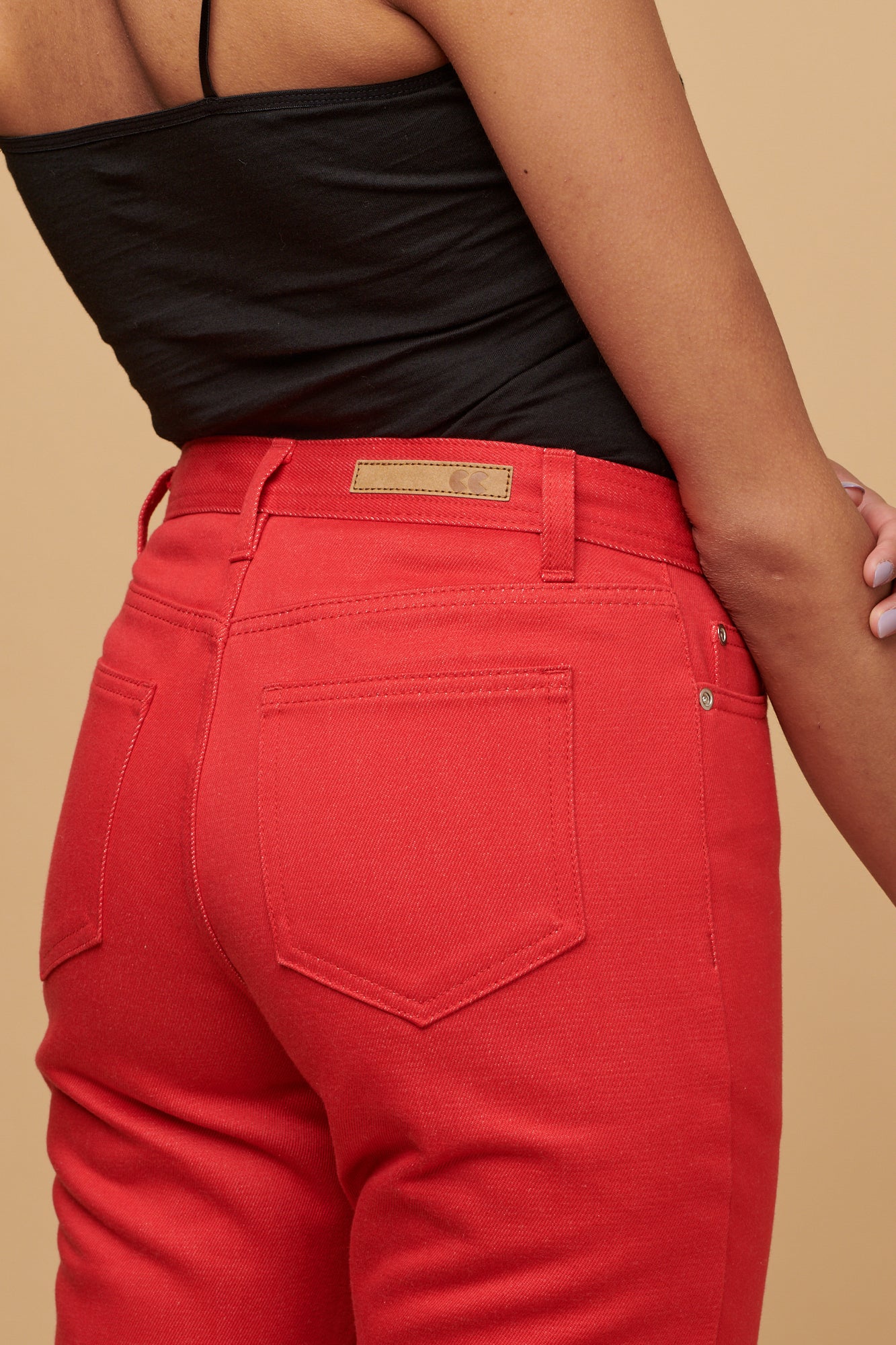 Women's Gloria Straight Leg High Rise Denim Jeans - Poppy