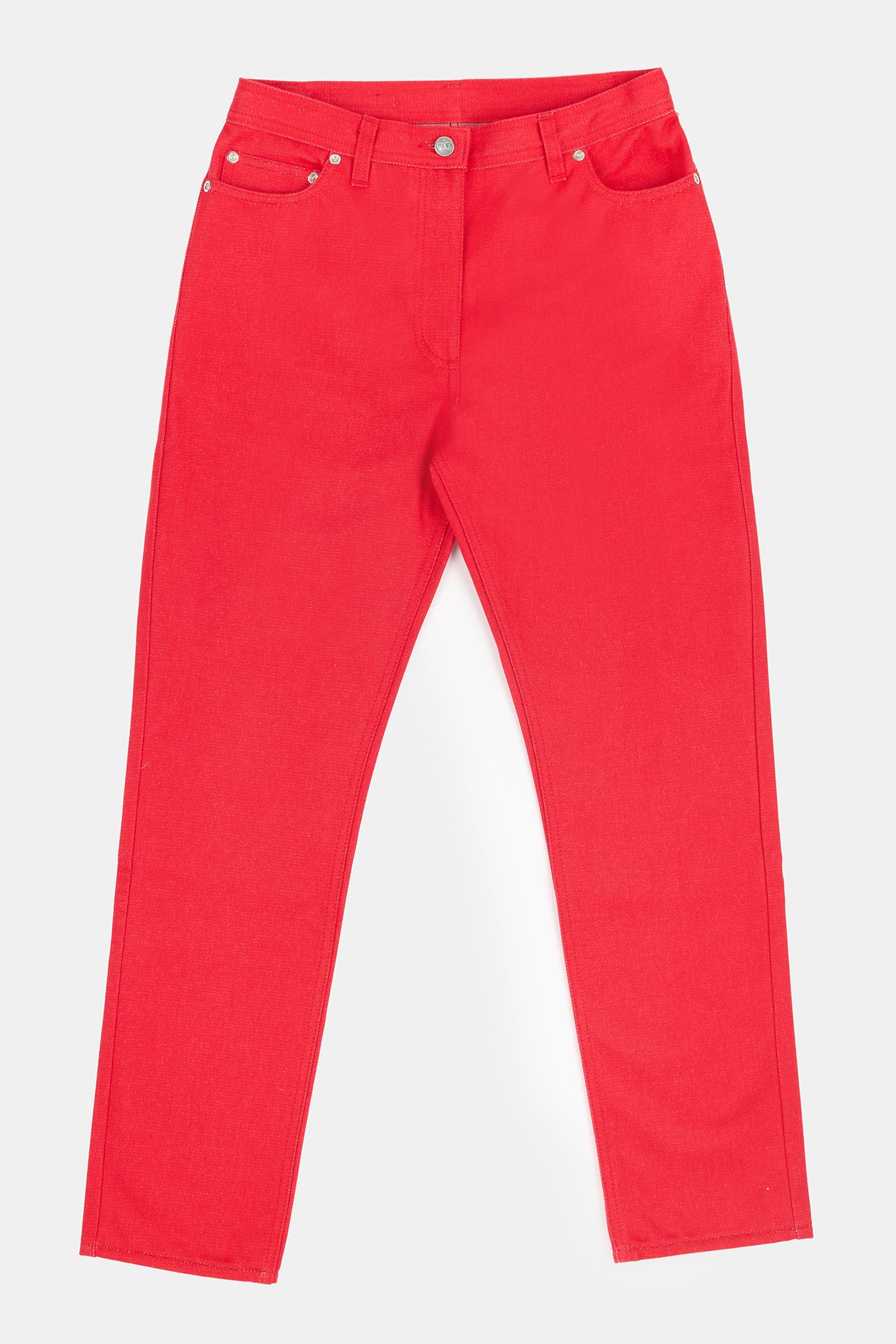 Women's Gloria Straight Leg High Rise Denim Jeans - Poppy