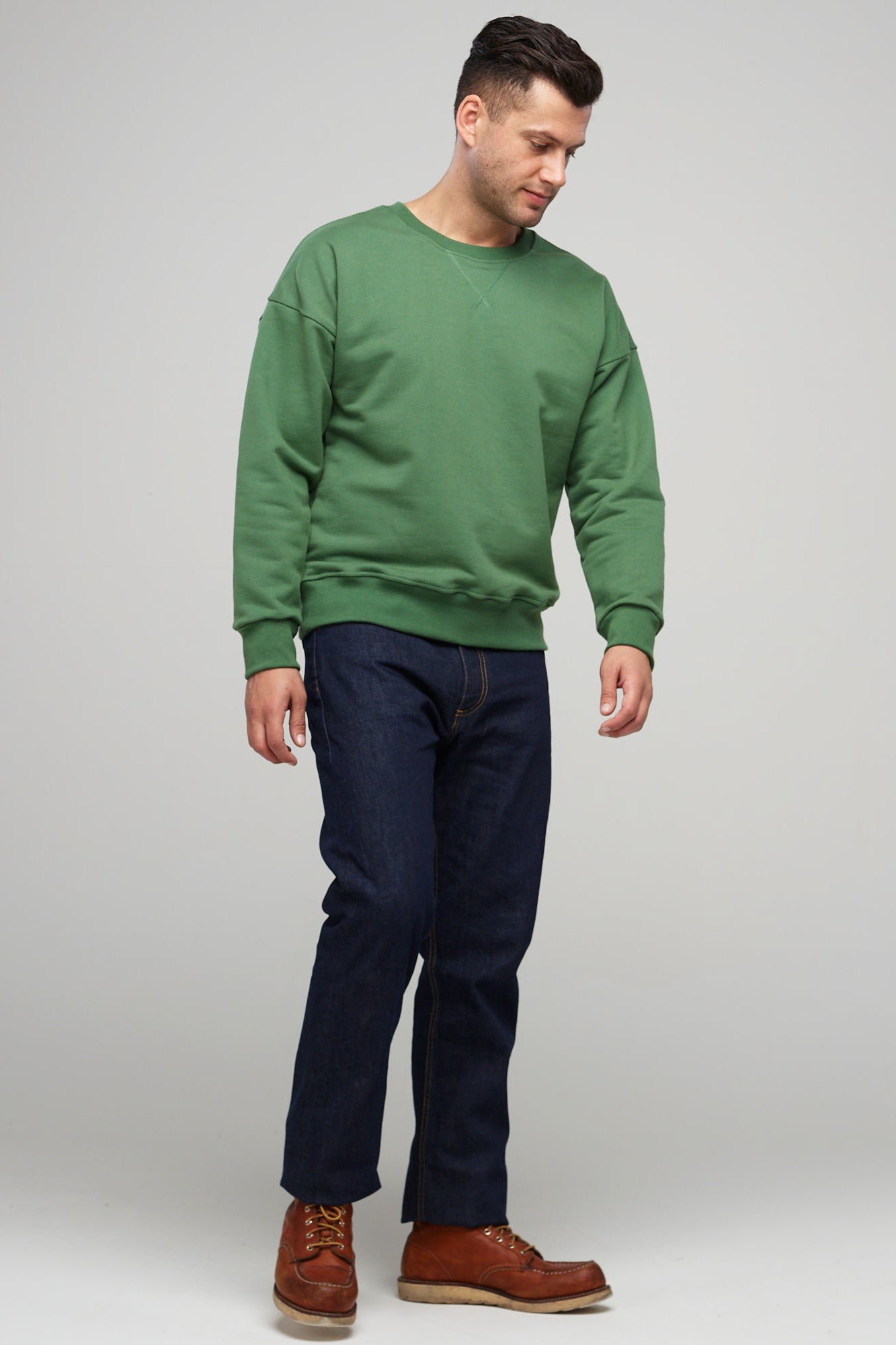 Men's Heritage Sweatshirt Original Fit - Bottle Green
