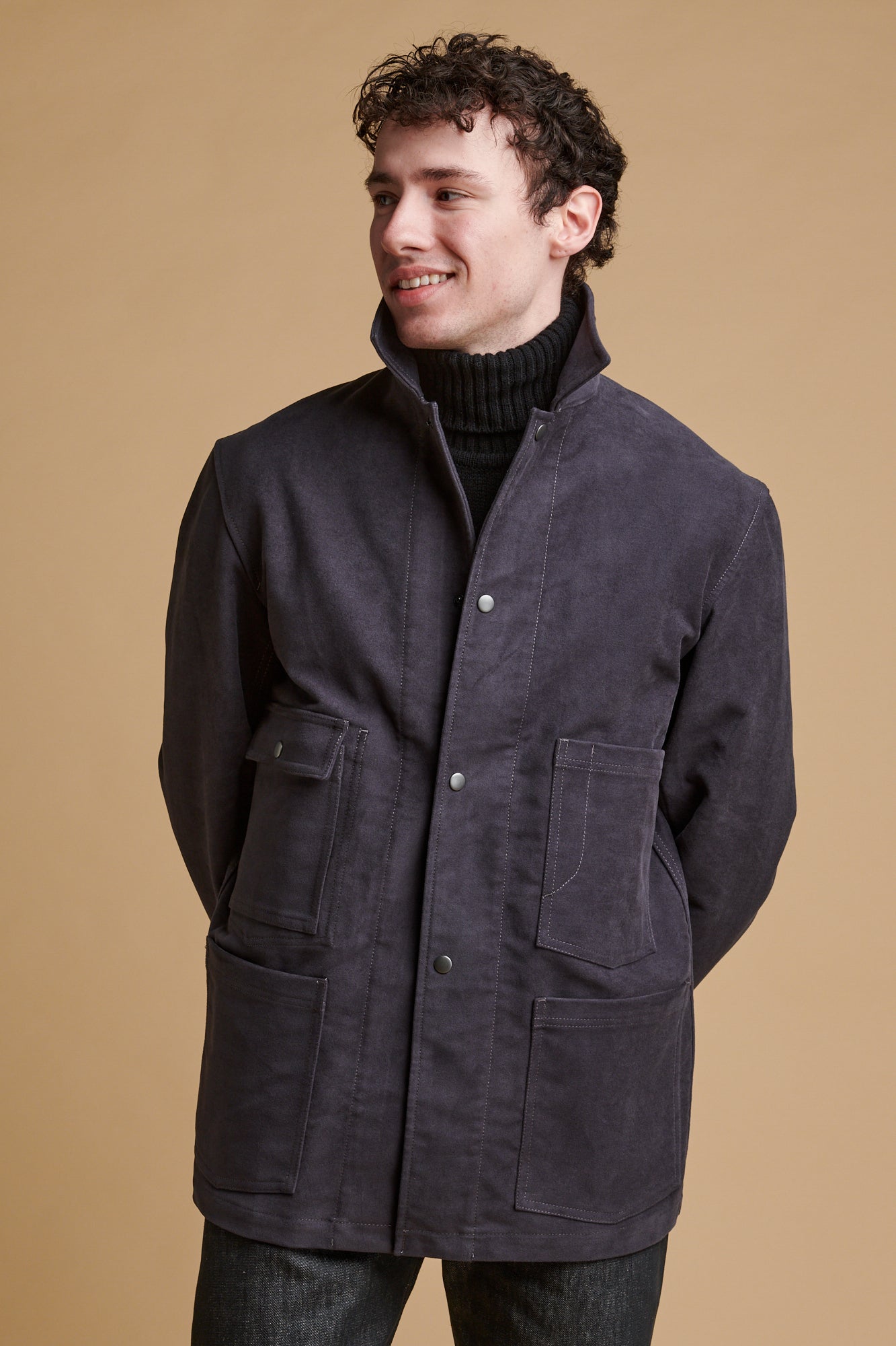 Men's Carter Moleskin Chore Jacket - Slate