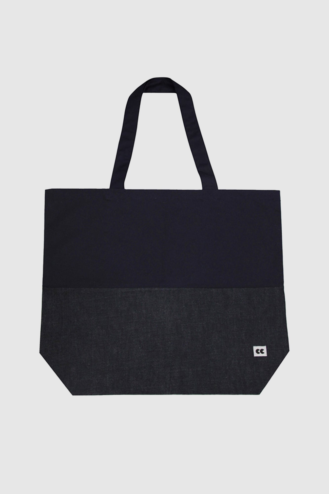 Navy and Denim Tote Bag Indigo