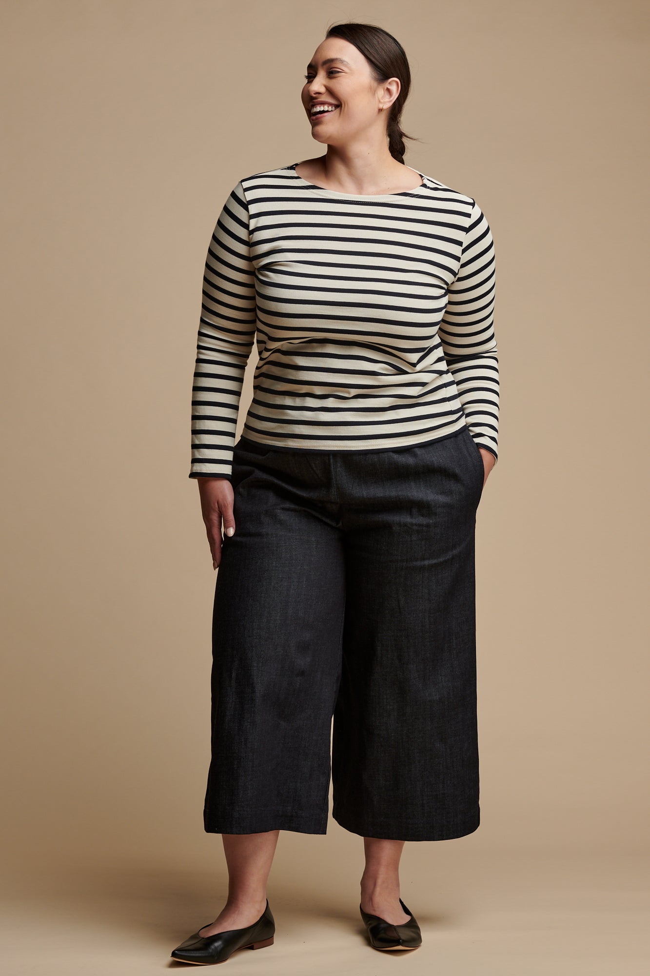Women's Short PJ Trousers - Indigo Denim