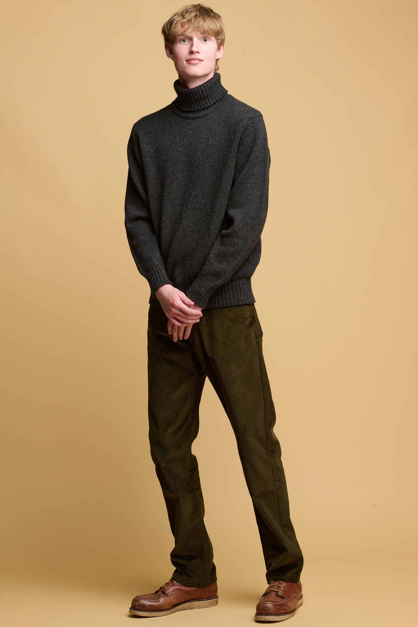 5 Pocket Corduroy Jean - Dark Olive