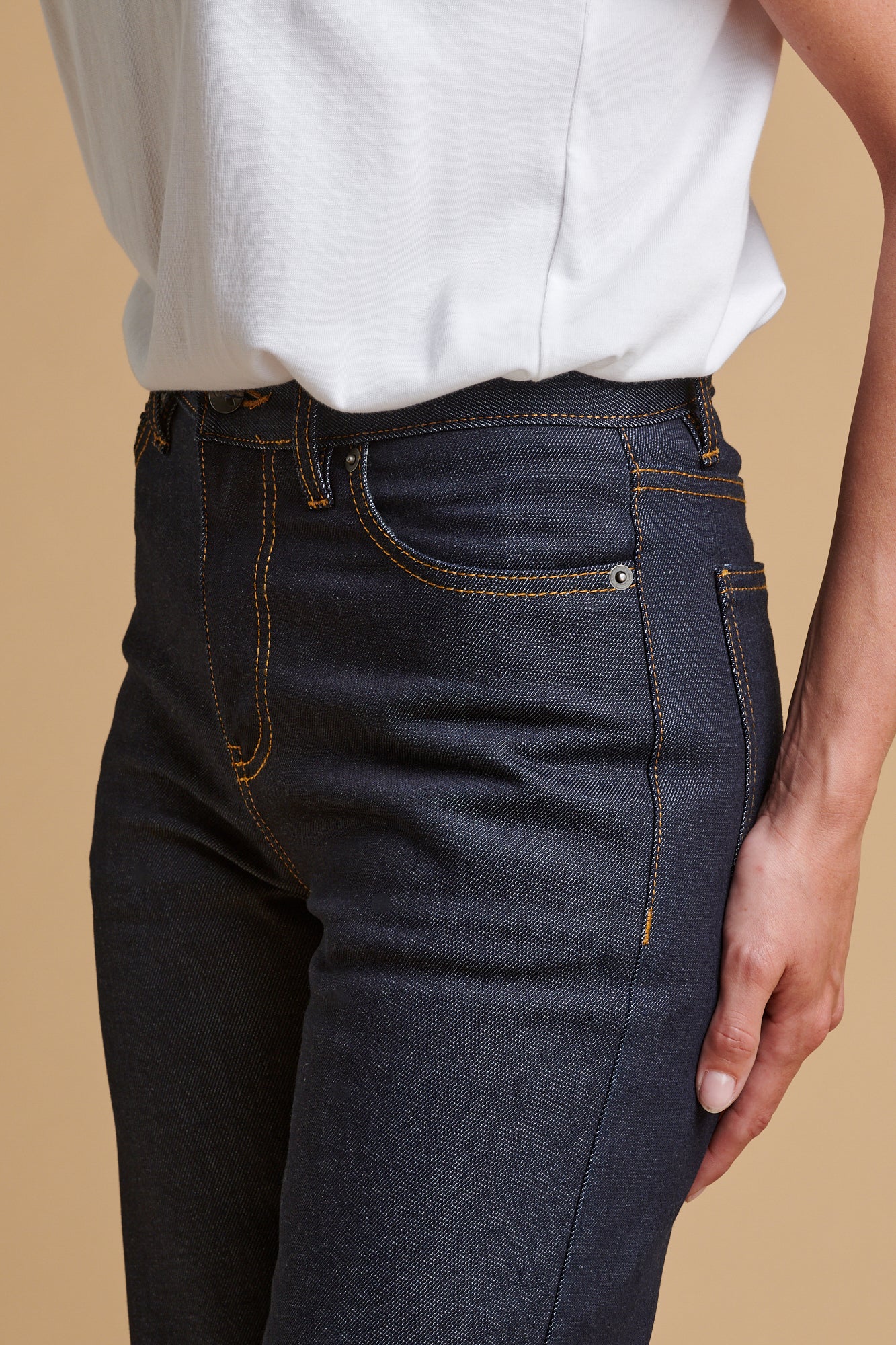 Women's Wide Leg High Rise Denim Jeans - Indigo