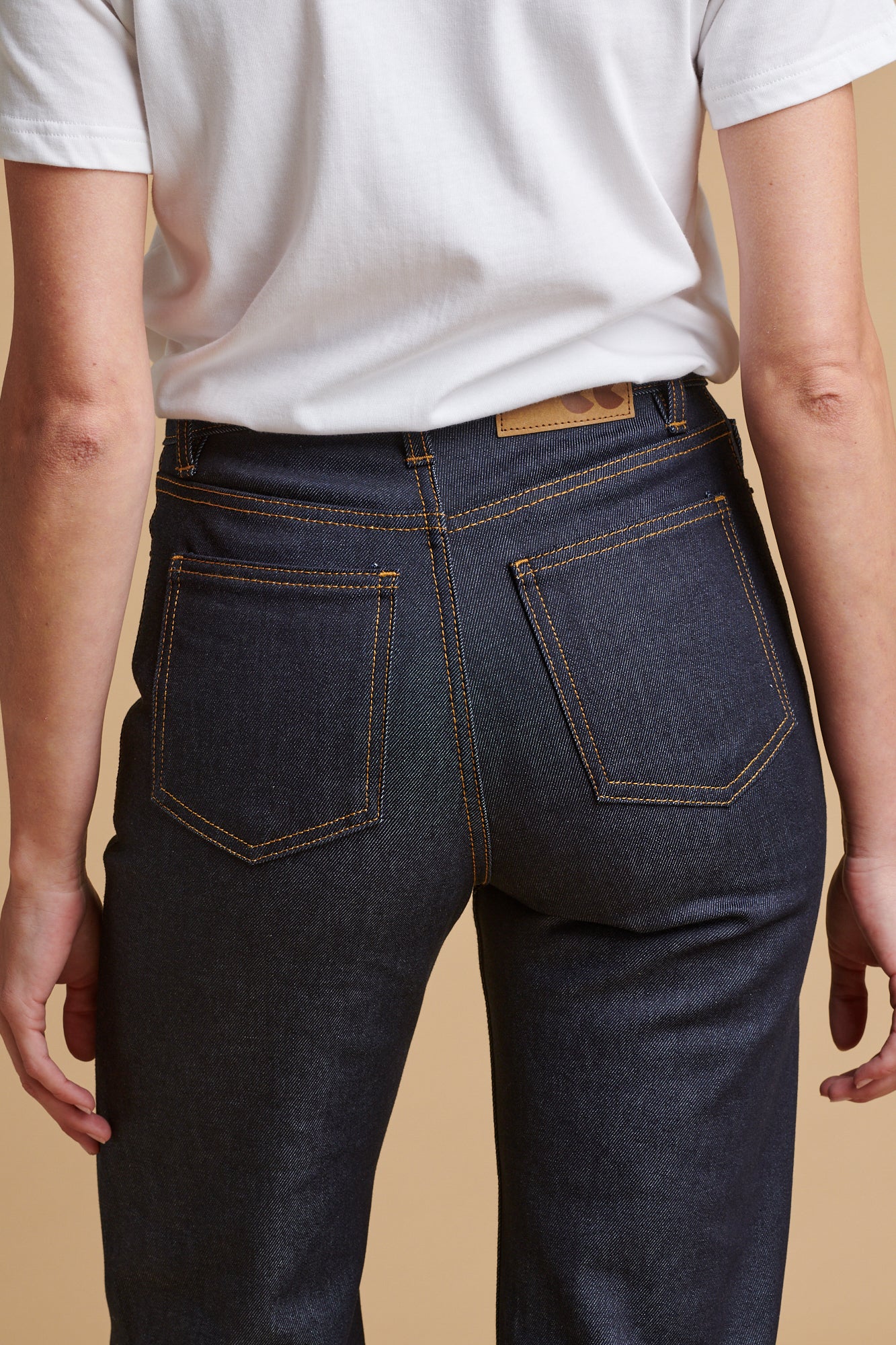 Women's Wide Leg High Rise Denim Jeans - Indigo
