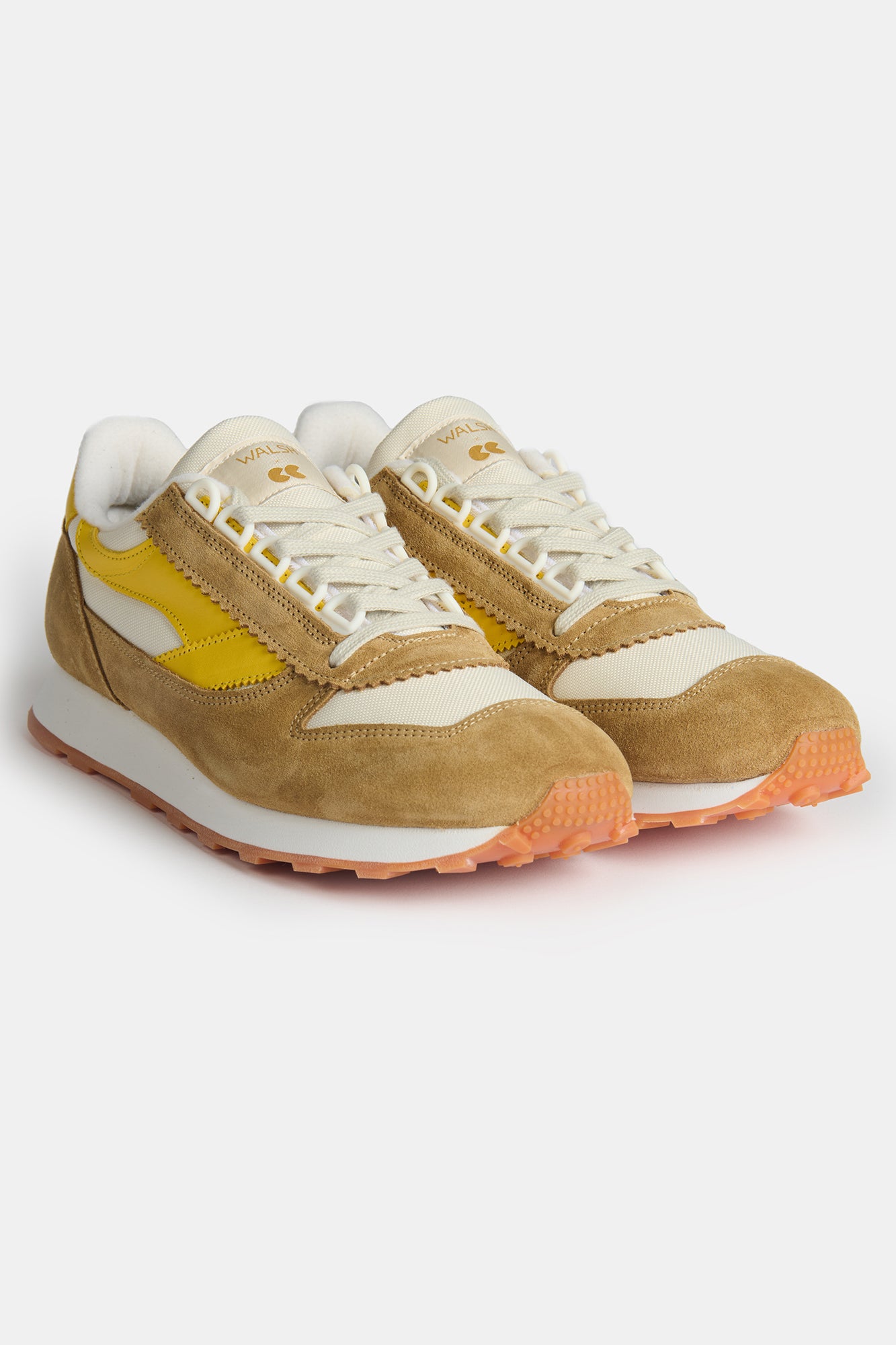 Mens Parlick Trainer - Ivory/Tan/Yellow