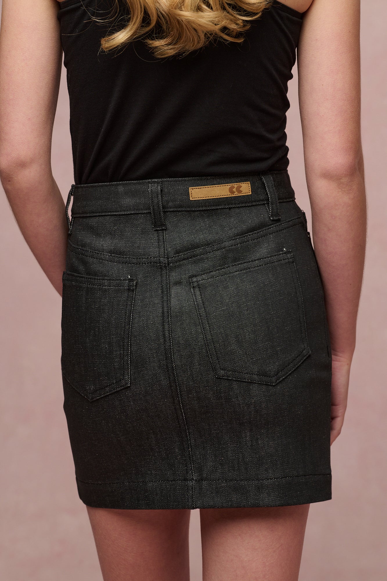 Women's Charlie Denim Mini Skirt - Black