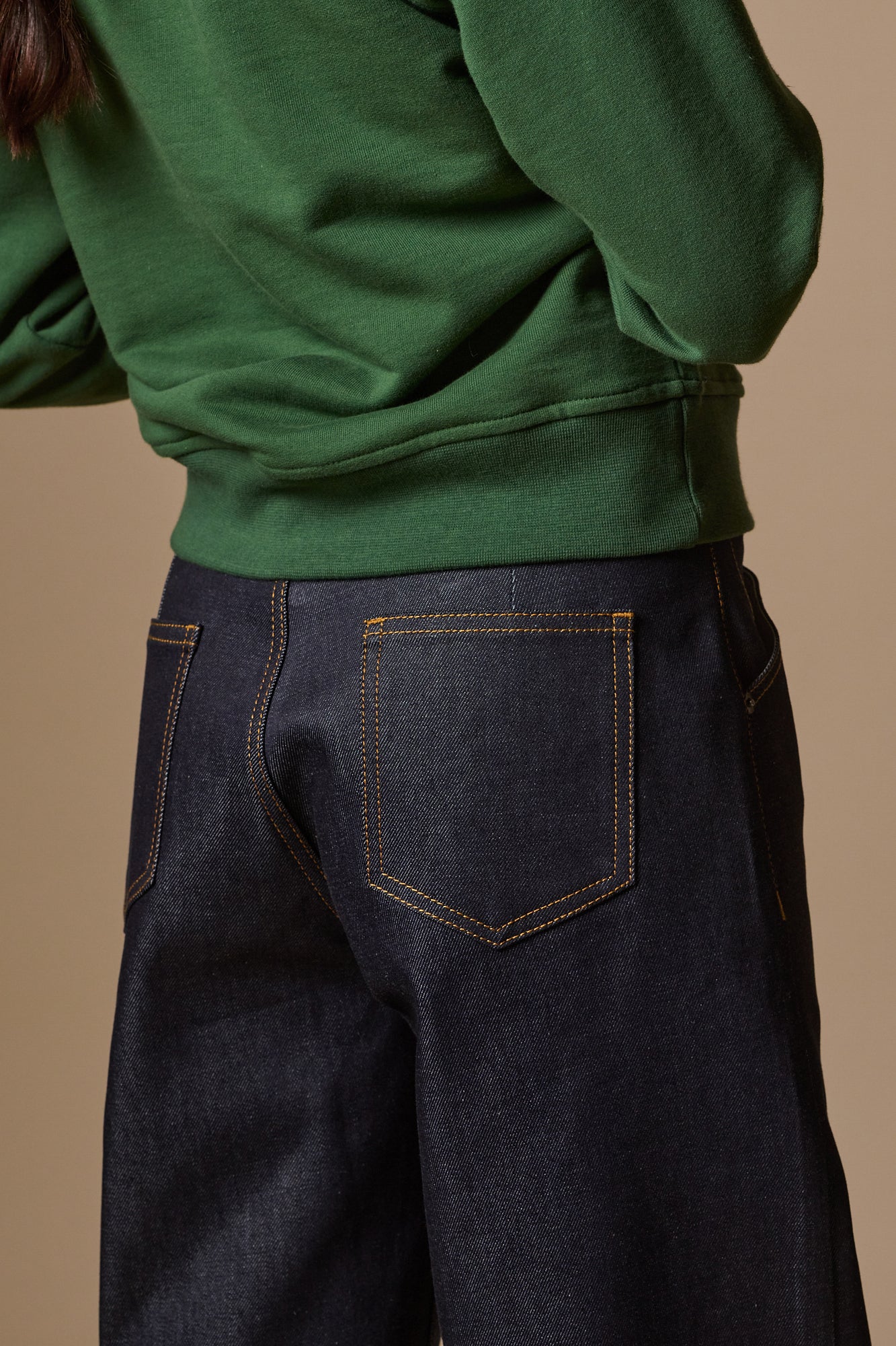 Women's Chore Wide Tapered Jean -Indigo