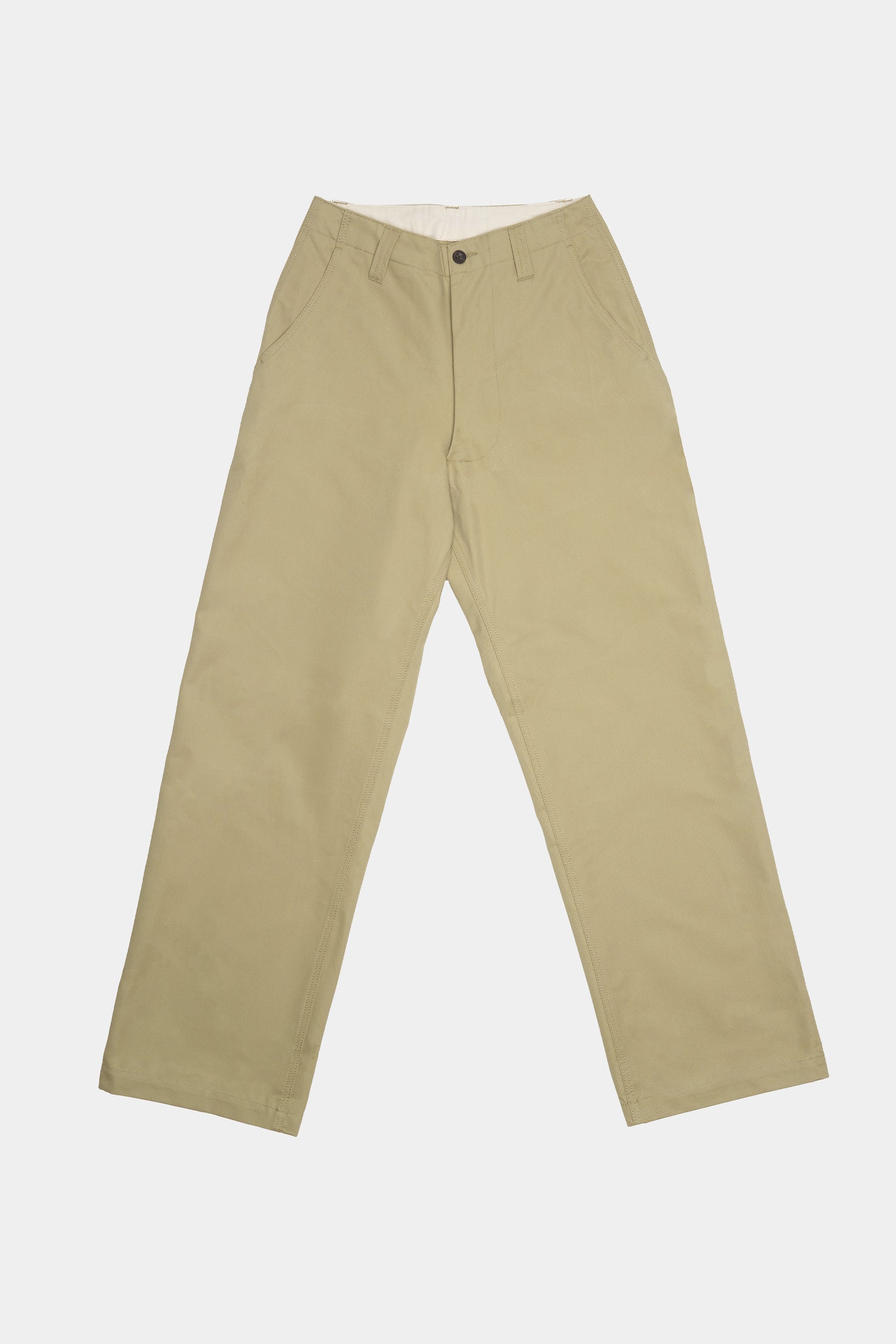 Men's Field Heavyweight 100% Cotton Twill Trousers - Stone