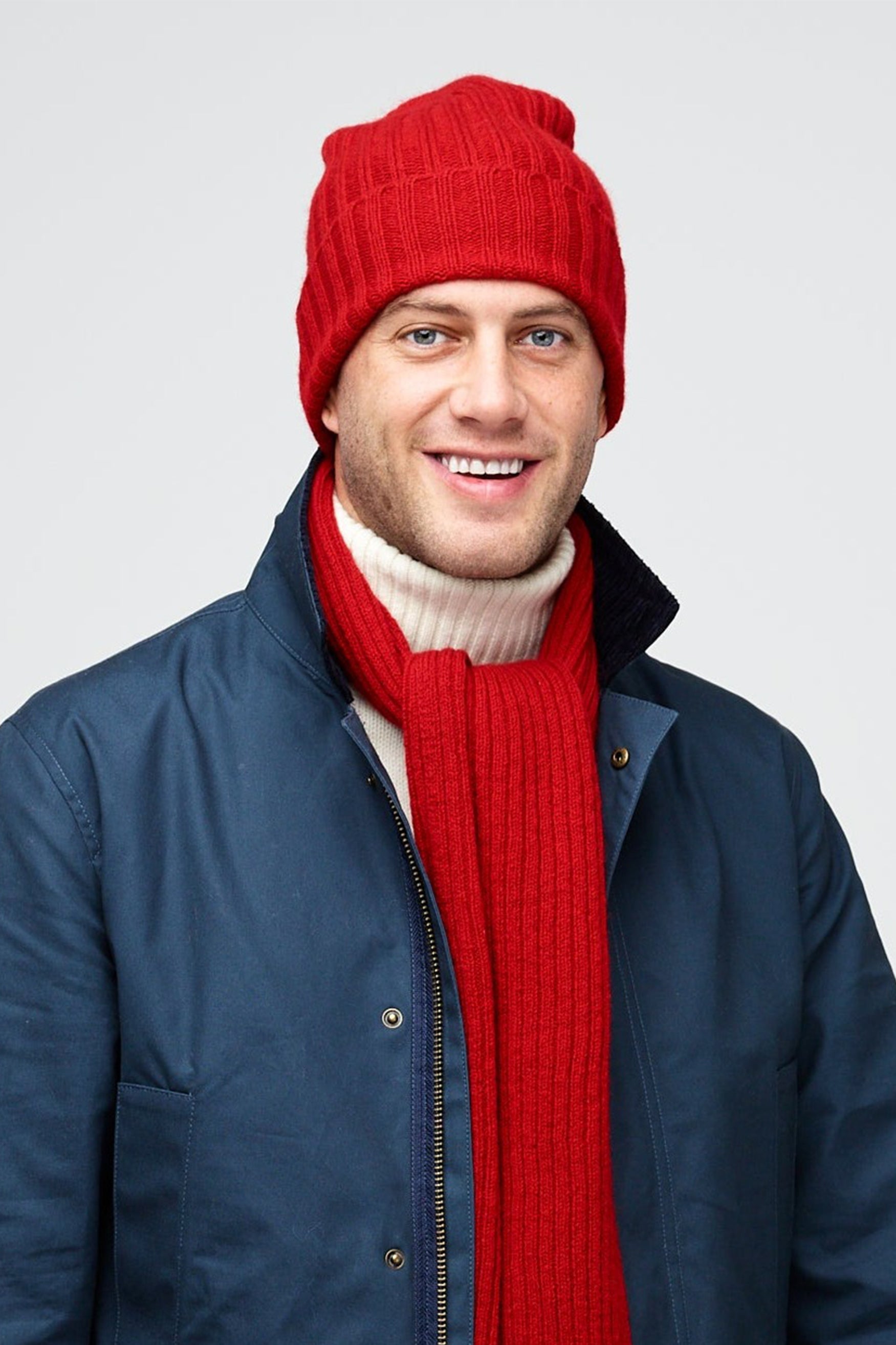 Lambswool Scarf - Red