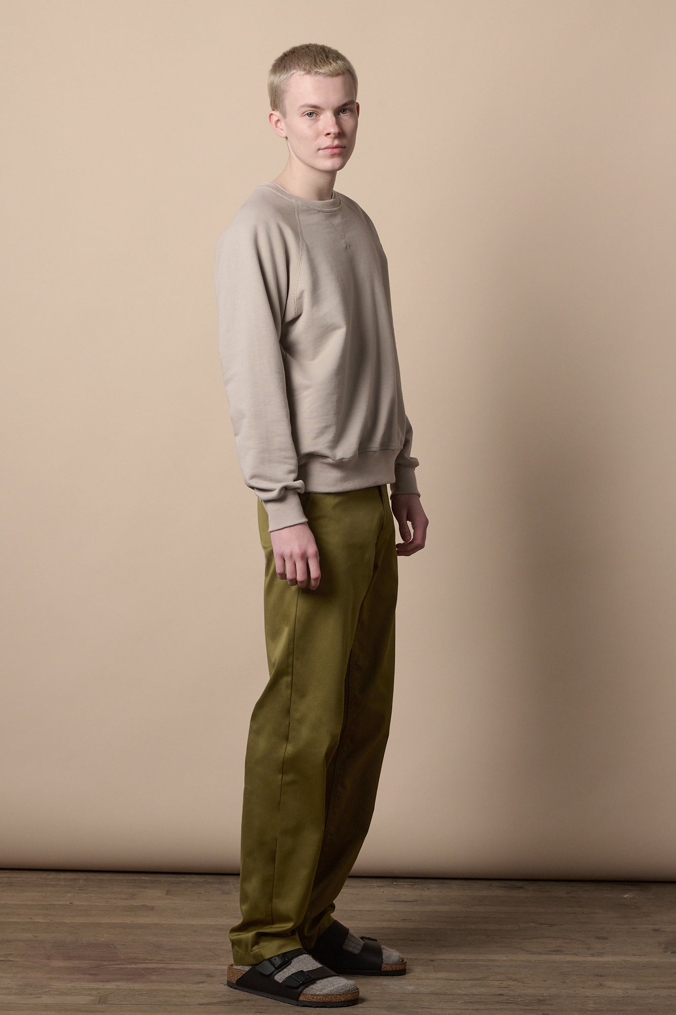 Men's Relaxed Chinos - Moss
