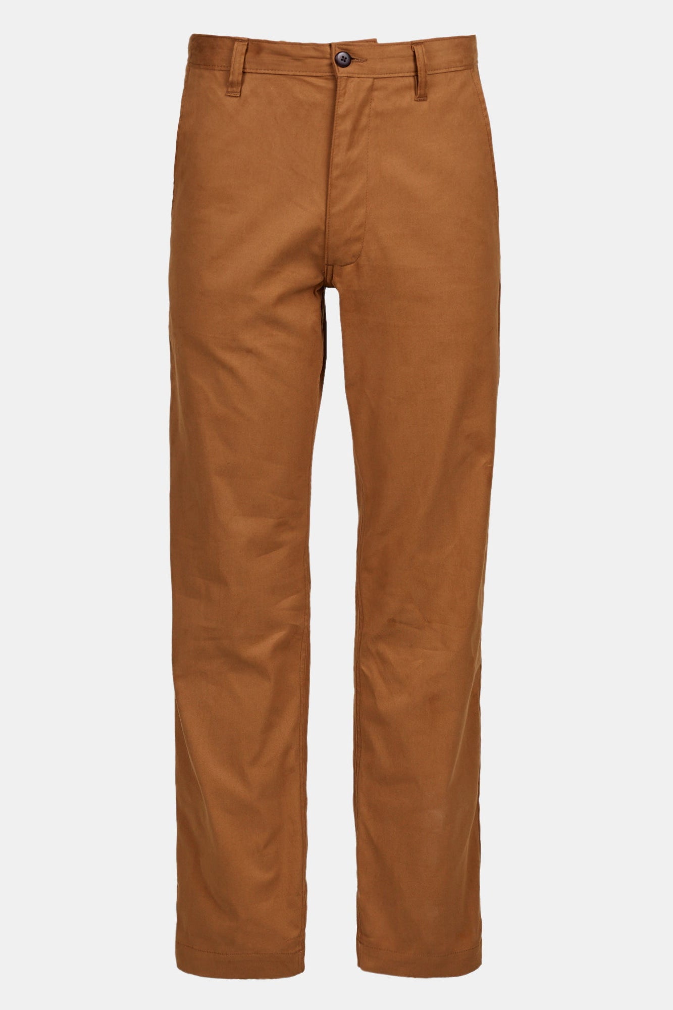Men's Slim Lightweight Stretch Cotton Twill Chinos - Tobacco