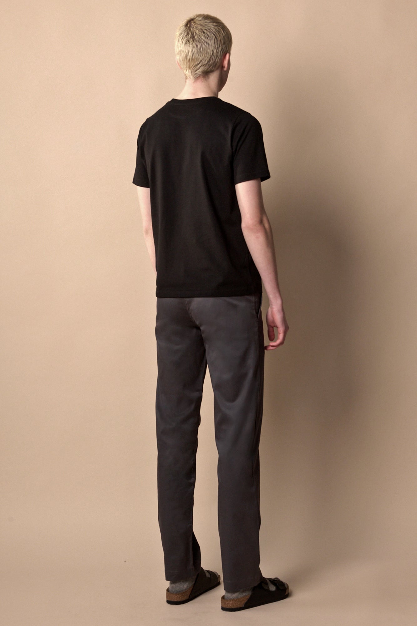 Men's Slim Lightweight Stretch Cotton Twill Chinos - Slate Grey