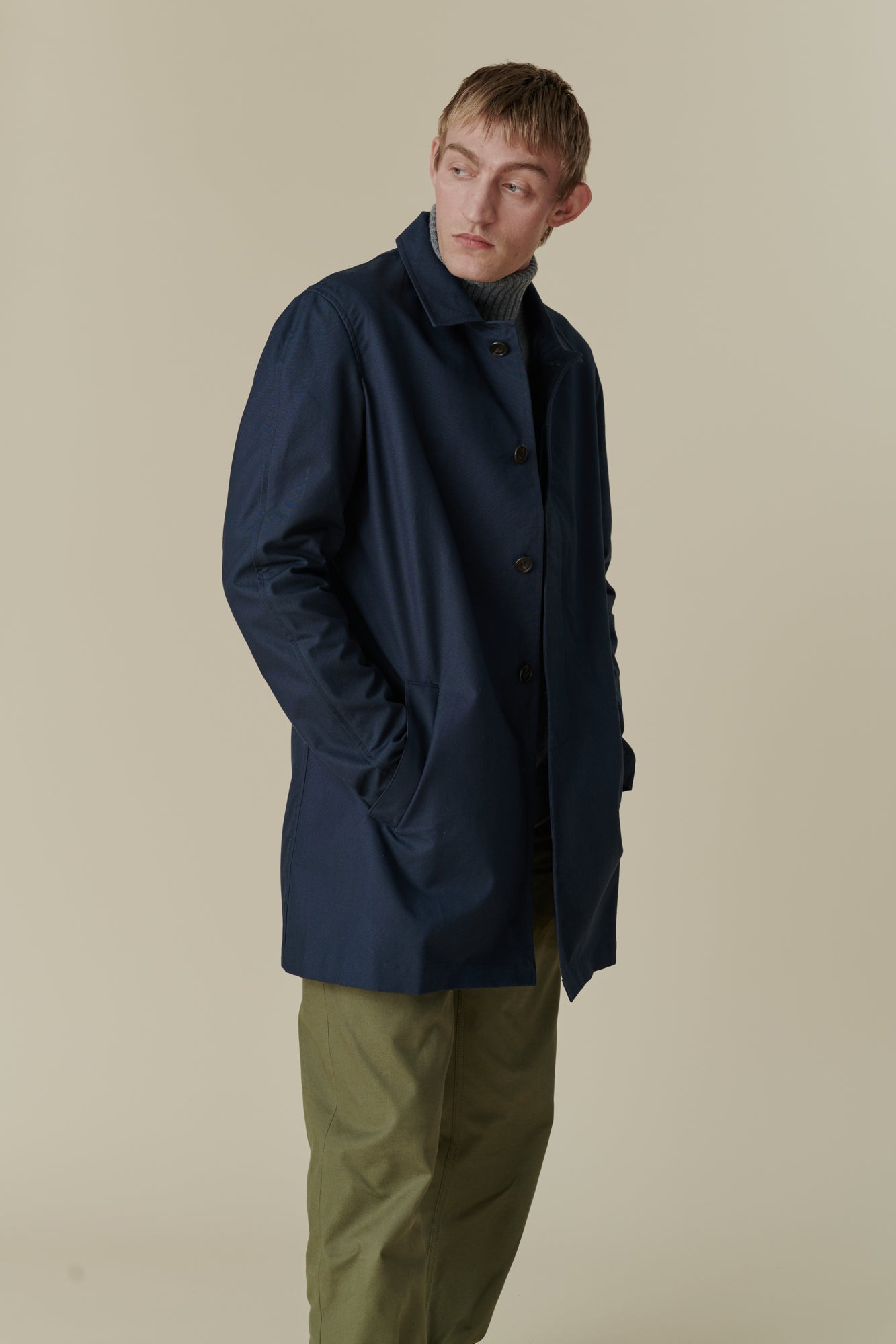 Men's Raincoat - Navy