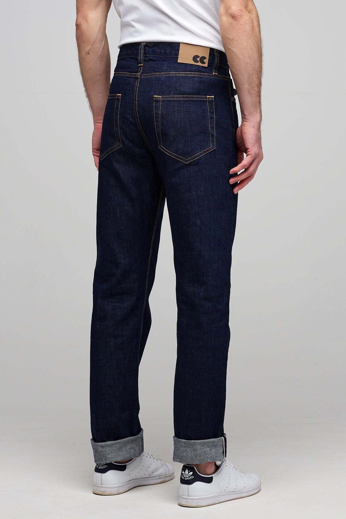 Men's Straight Cut Selvedge Denim Five Pocket Jean - Rinse