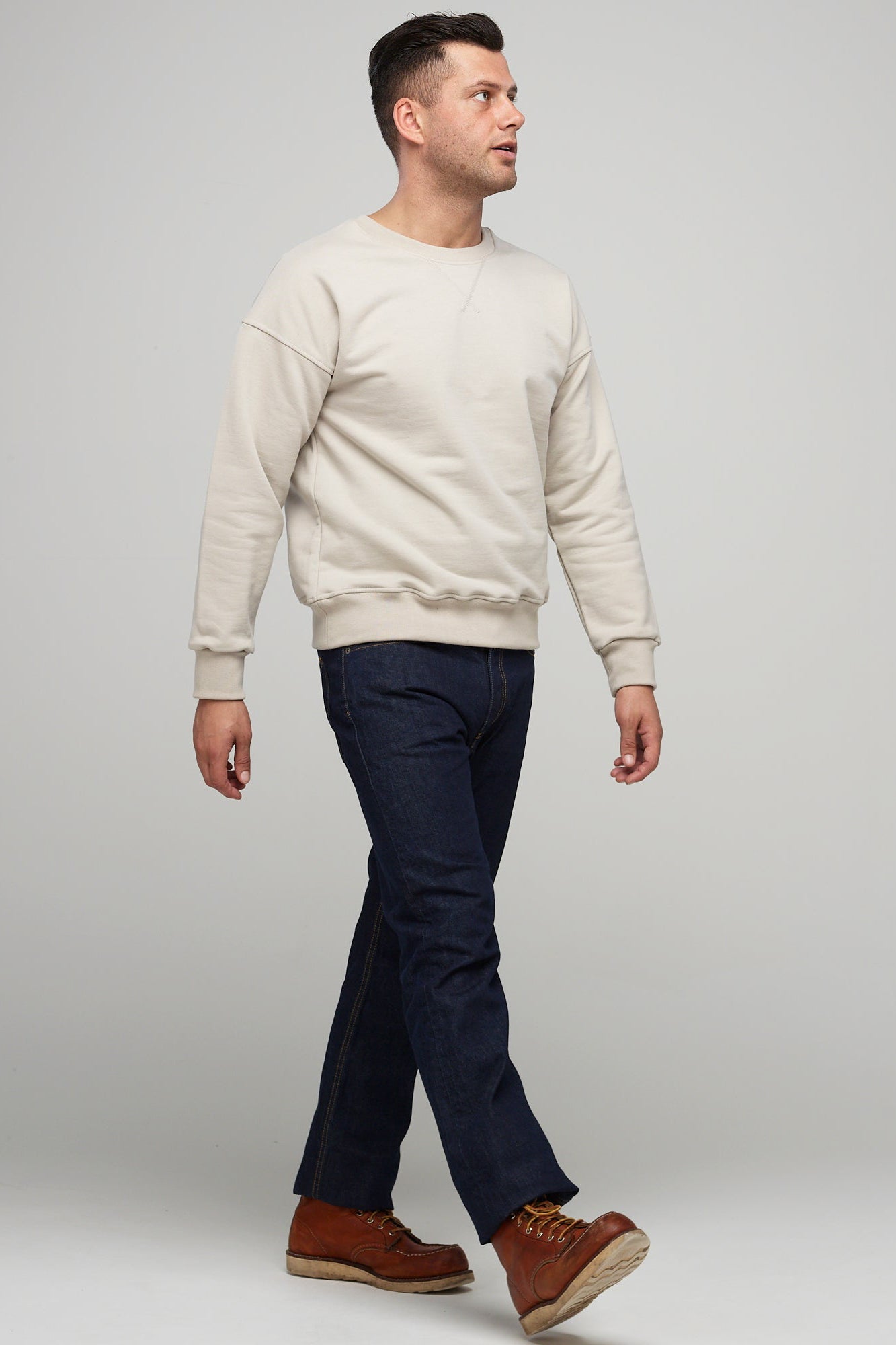 Men's Straight Cut Selvedge Denim Five Pocket Jean - Rinse