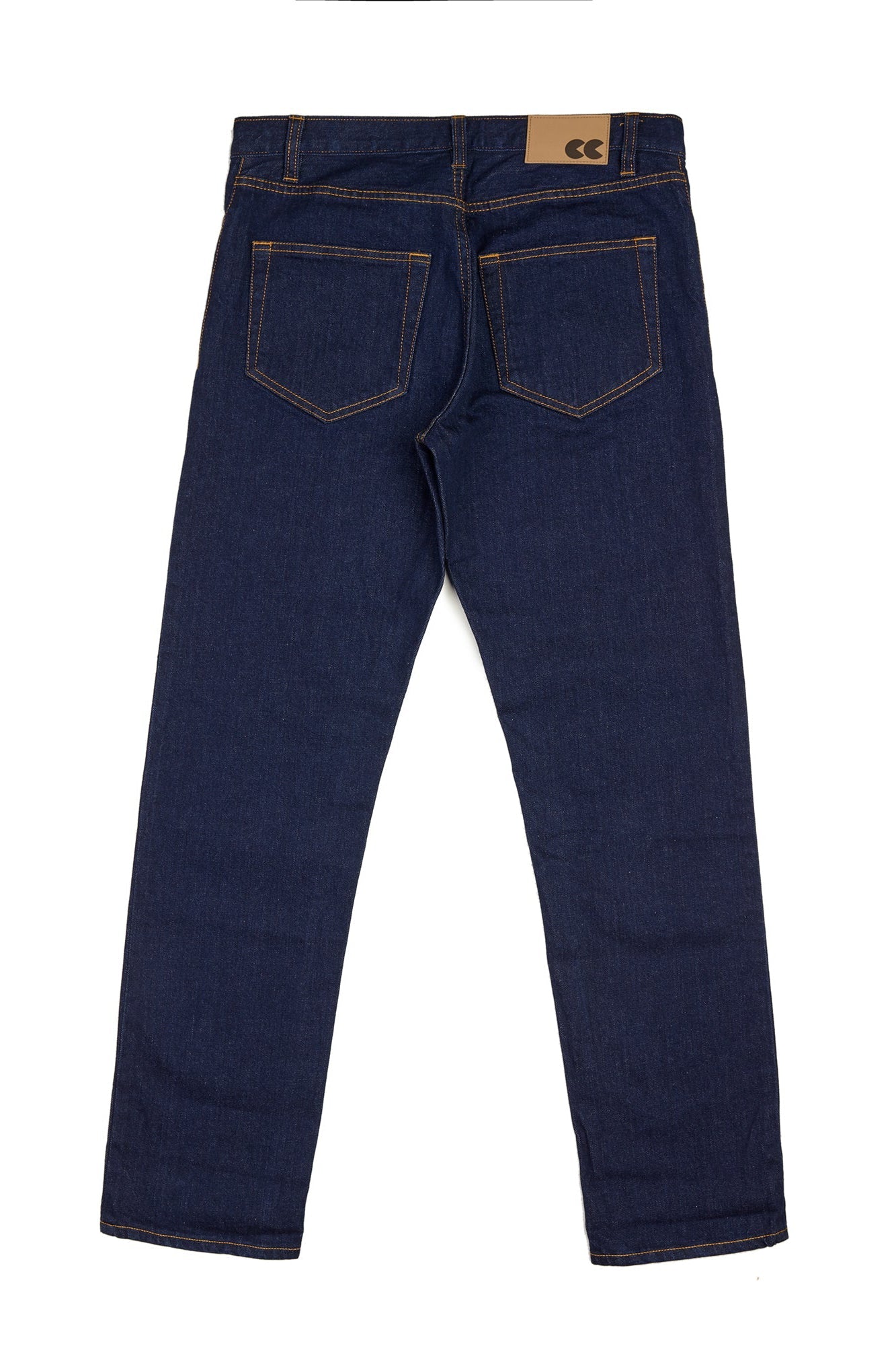 Men's Straight Cut Selvedge Denim Five Pocket Jean - Rinse