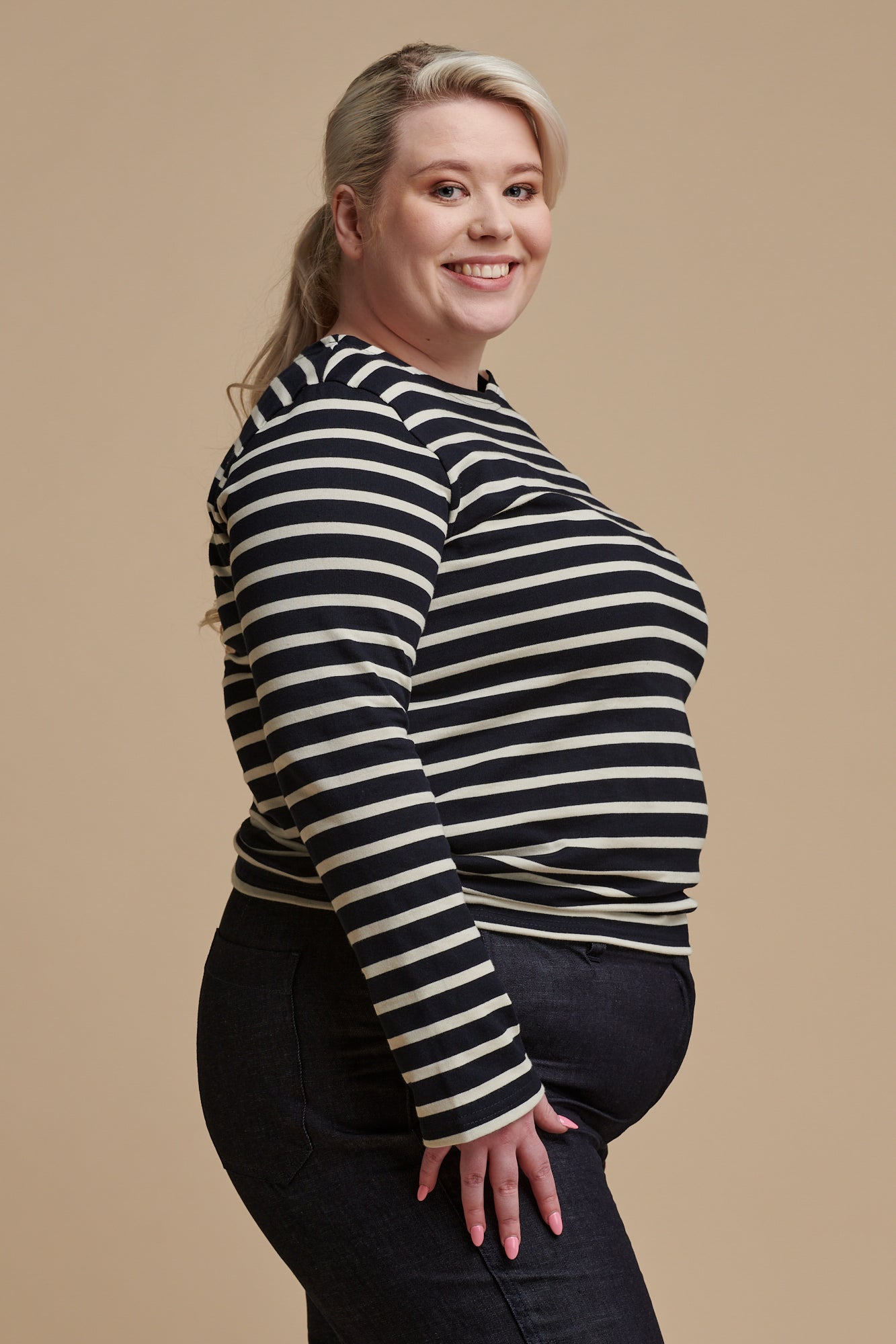 Women's Breton - Navy/Ecru