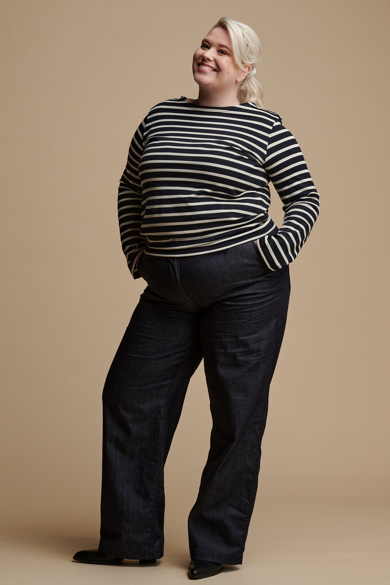 Women's Breton - Navy/Ecru