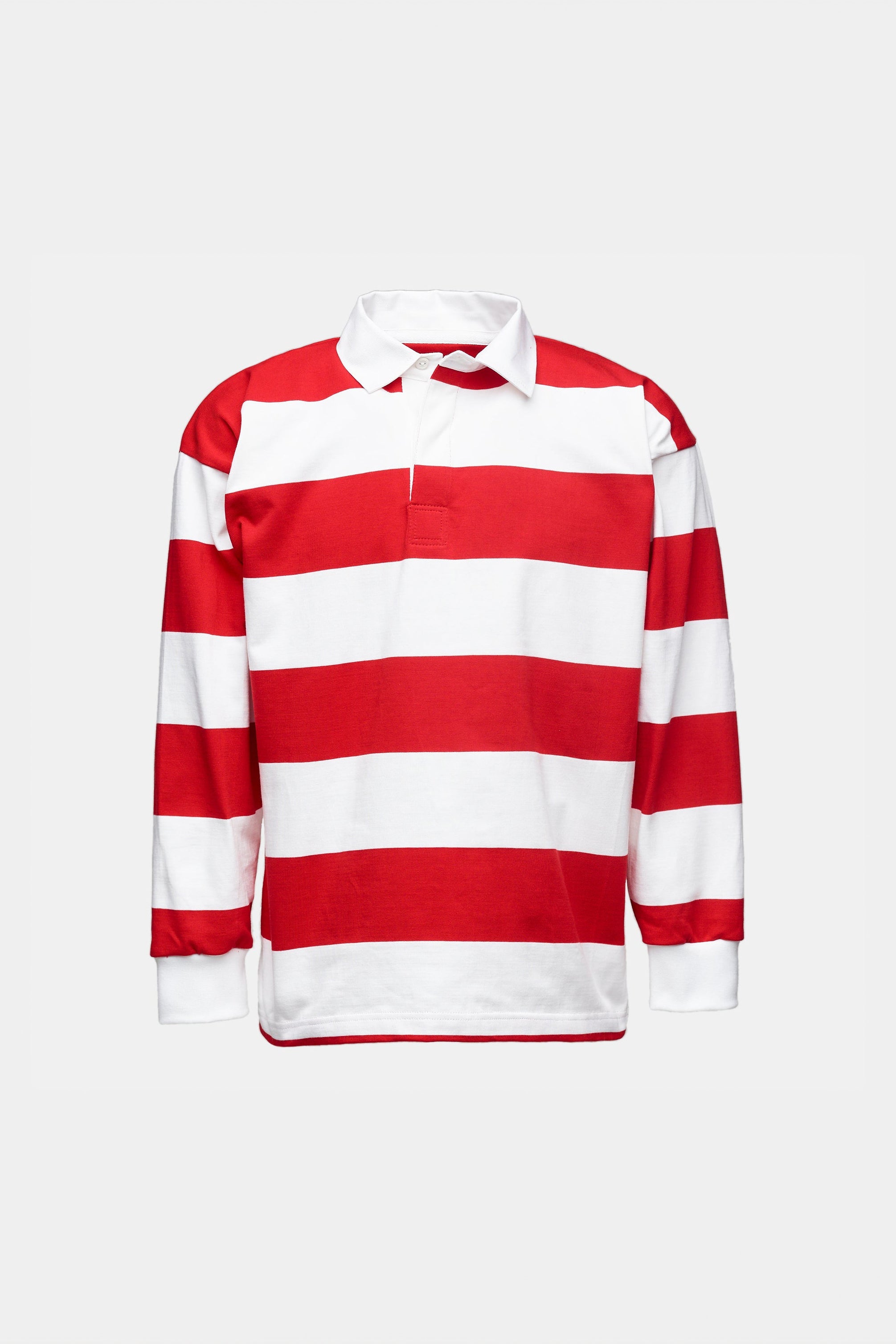 Striped Rugby Shirt - Red/White