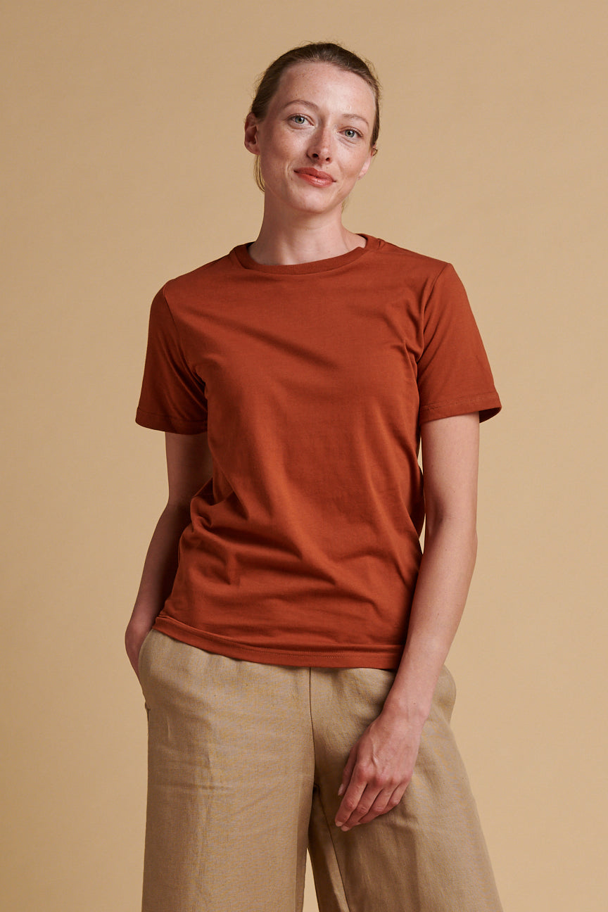 Women's Short Sleeve T Shirt - Cinnamon