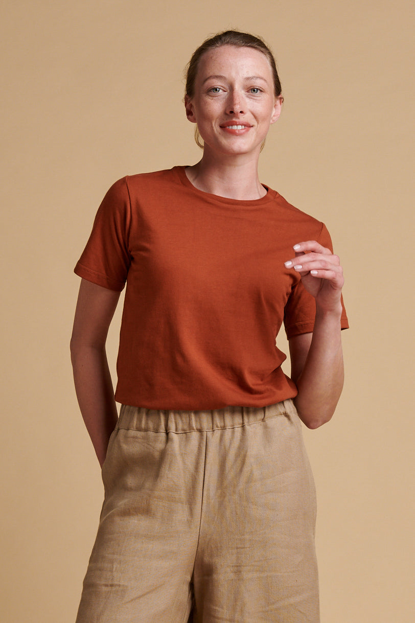 Women's Short Sleeve T Shirt - Cinnamon