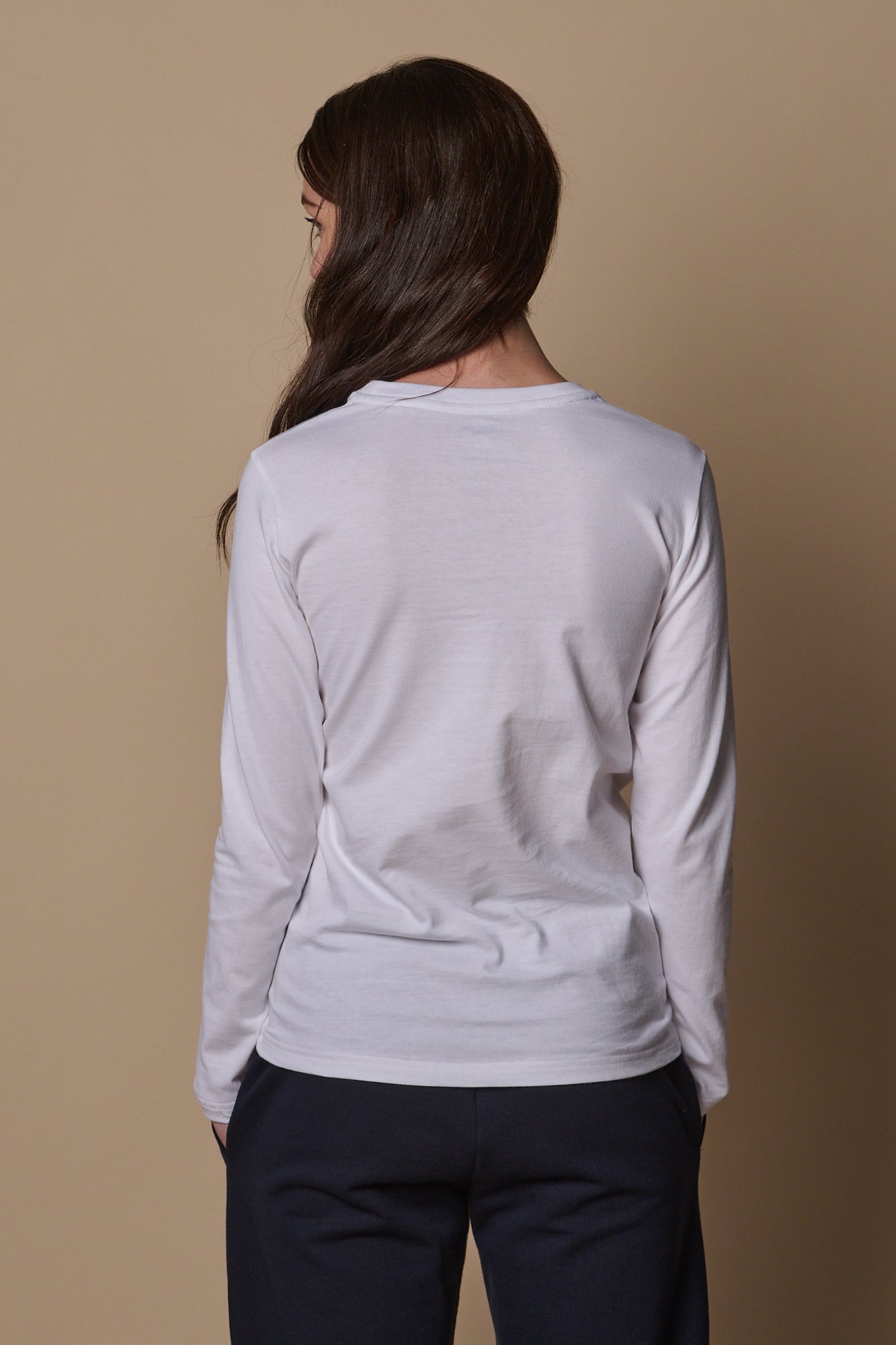 Women's Long Sleeve T Shirt - White