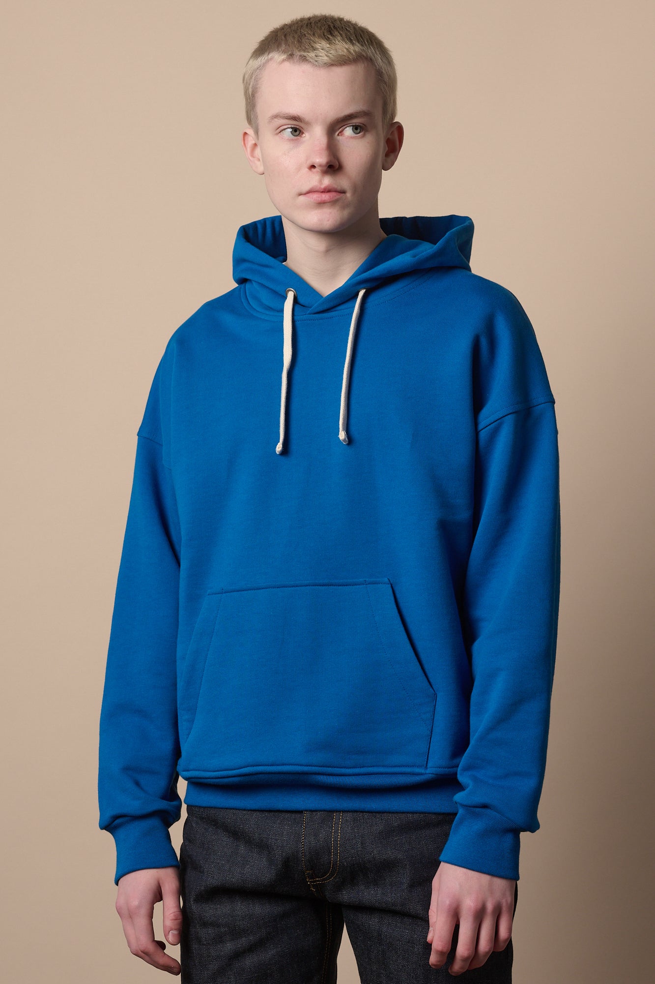 Men's Hooded Sweatshirt - Cobalt
