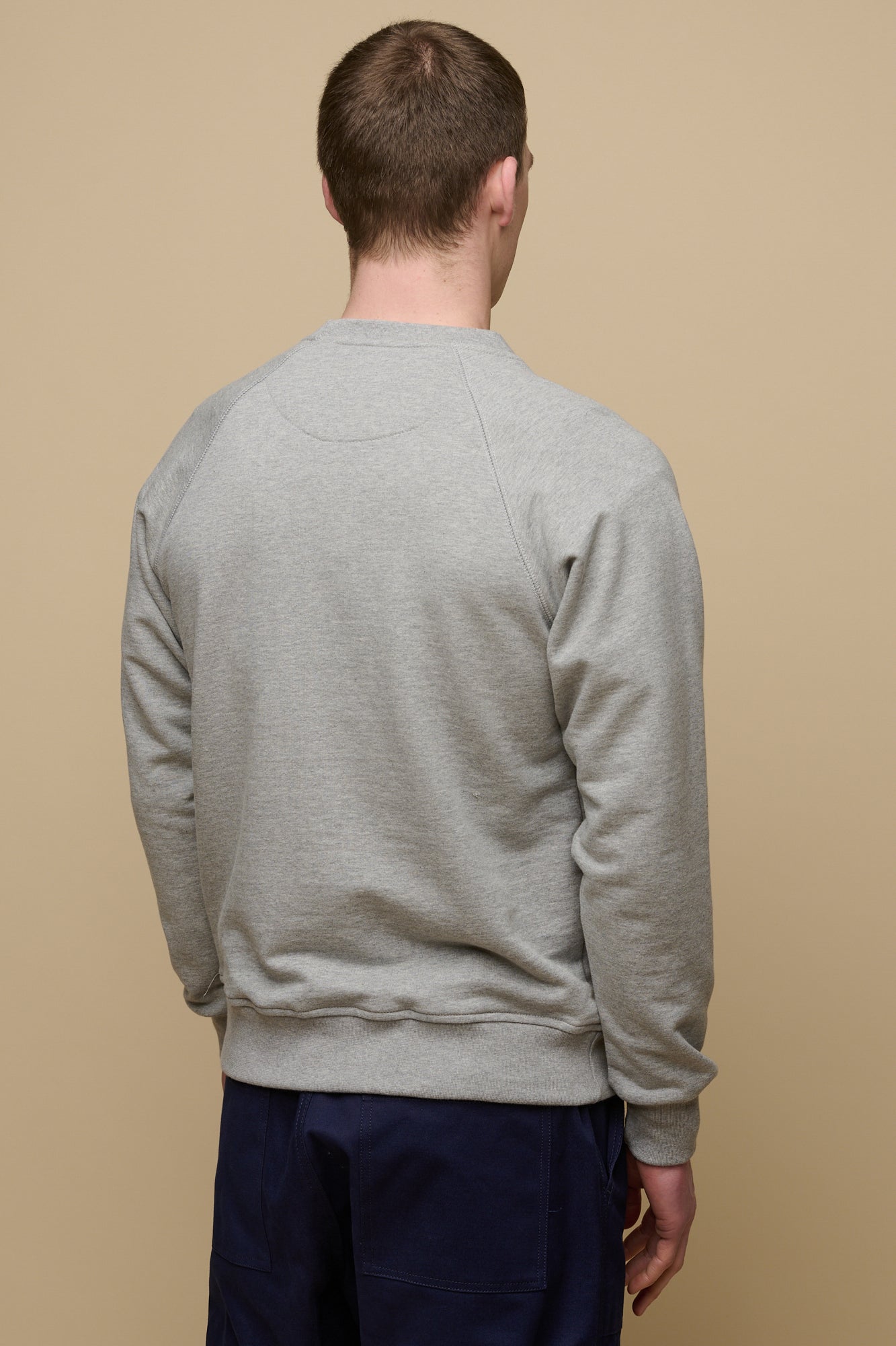 Men's Logo Raglan Sweatshirt - Grey Marl