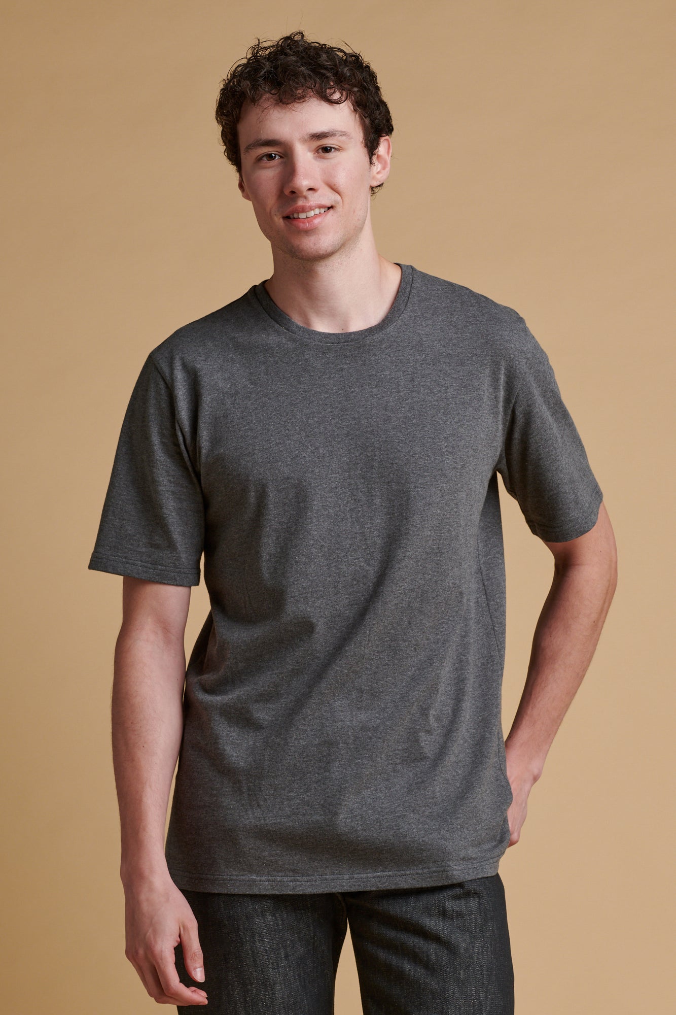 Men's Short Sleeve T Shirt - Charcoal