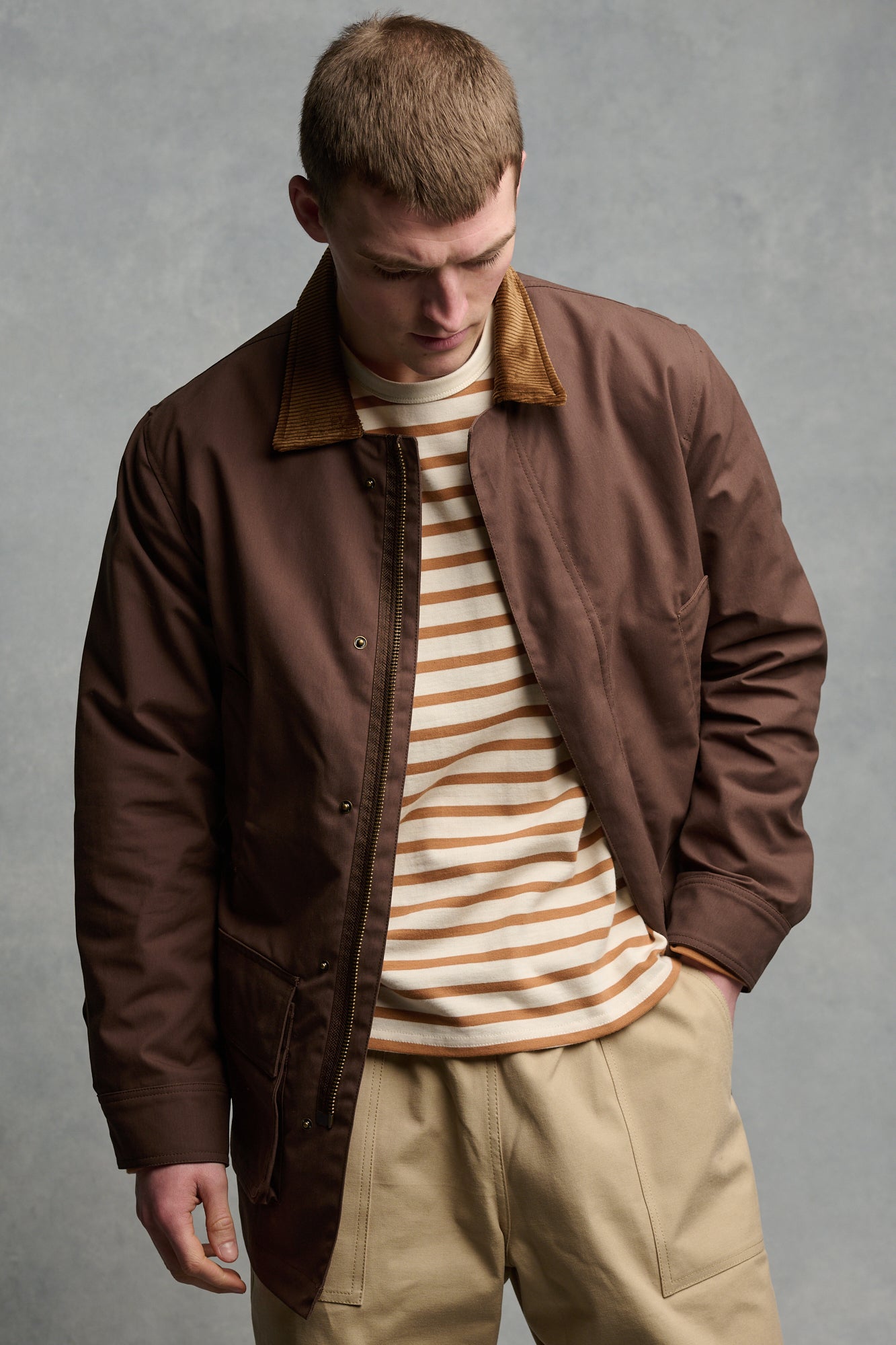 Men's Breton - Ecru/ Cinnamon